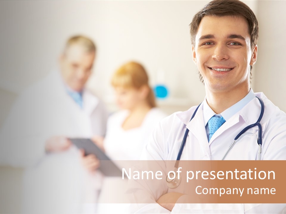 Medic Blue Collar PowerPoint Template