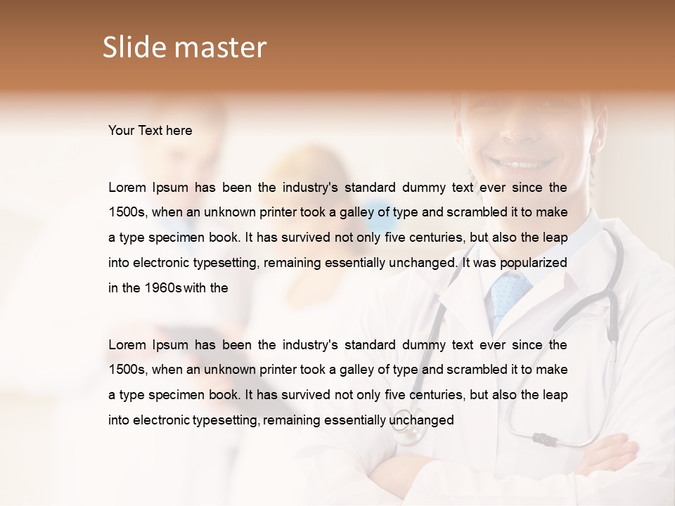 Medic Blue Collar PowerPoint Template