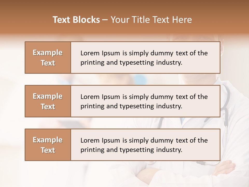 Medic Blue Collar PowerPoint Template