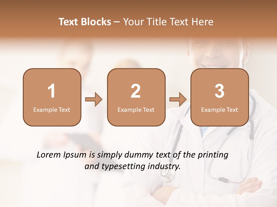 Medic Blue Collar PowerPoint Template