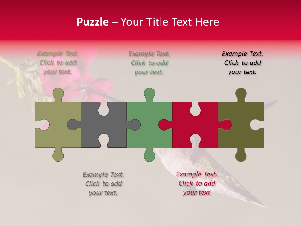 Fauna Hover Ruby PowerPoint Template