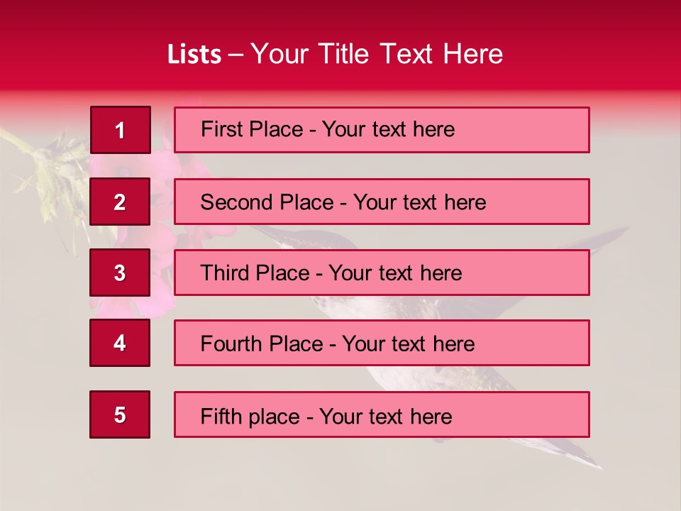 Fauna Hover Ruby PowerPoint Template