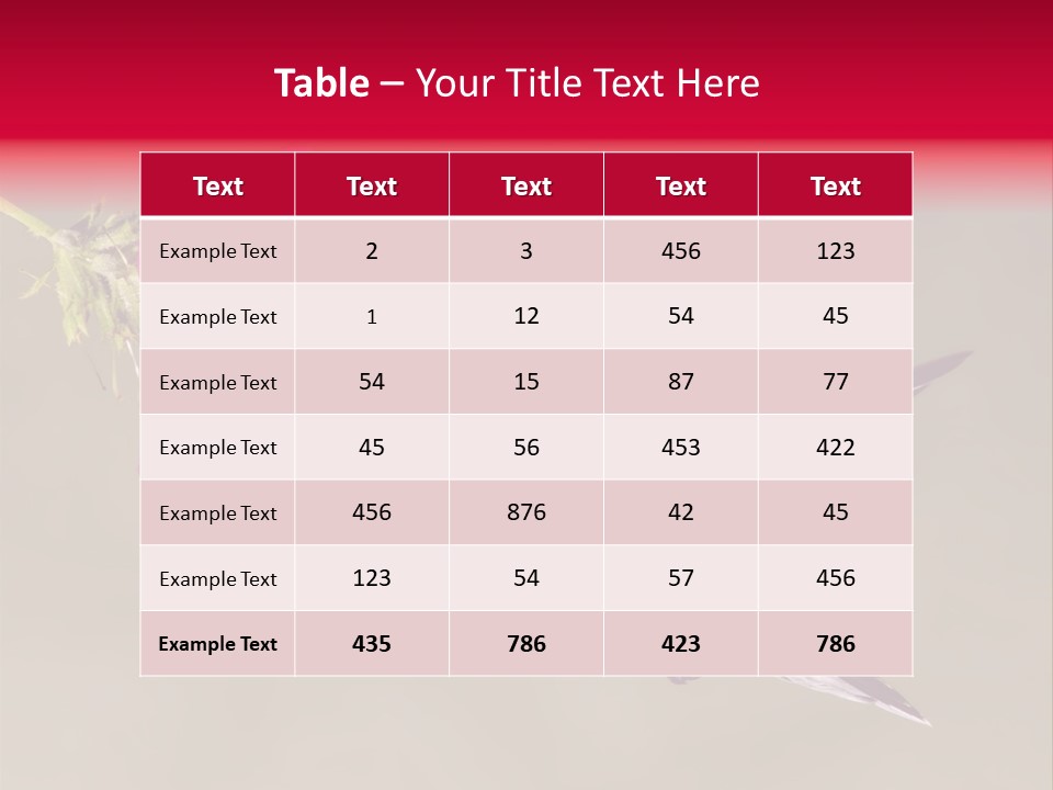 Fauna Hover Ruby PowerPoint Template