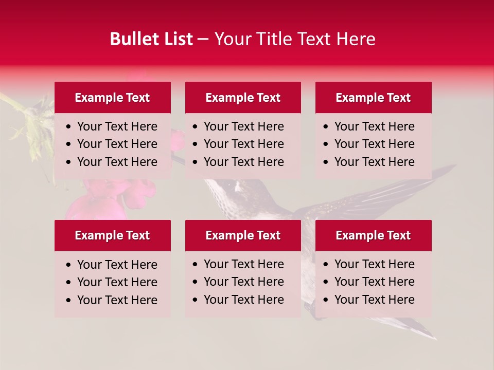 Fauna Hover Ruby PowerPoint Template