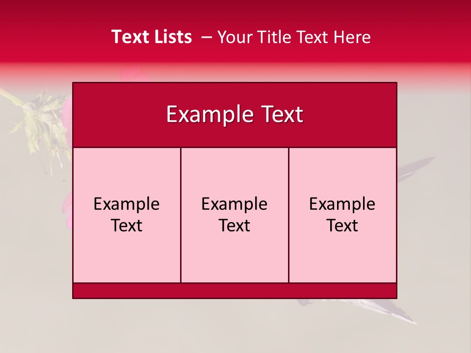 Fauna Hover Ruby PowerPoint Template