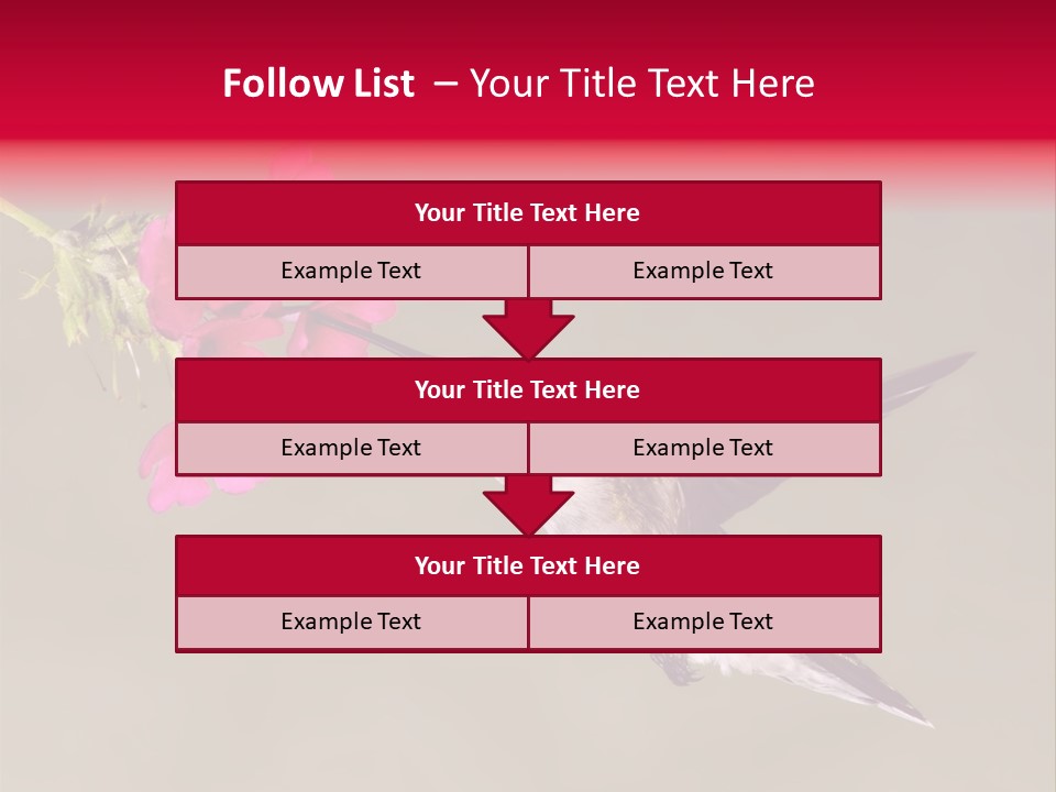 Fauna Hover Ruby PowerPoint Template