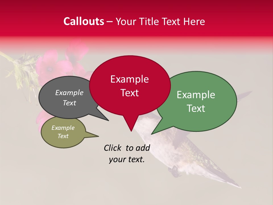 Fauna Hover Ruby PowerPoint Template