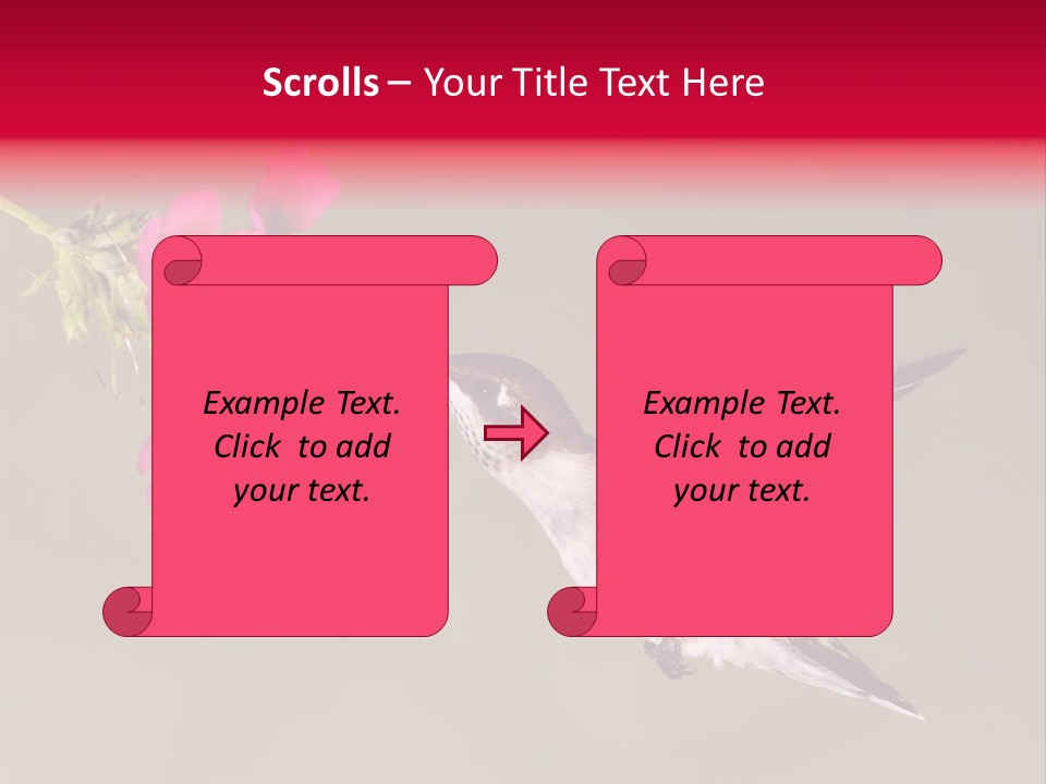 Fauna Hover Ruby PowerPoint Template