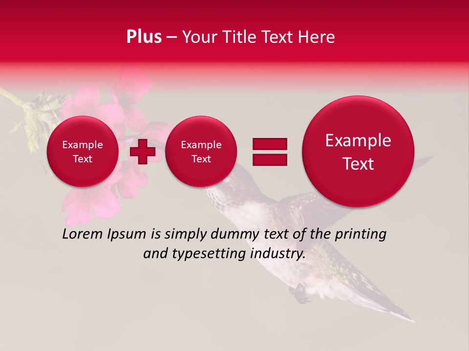 Fauna Hover Ruby PowerPoint Template
