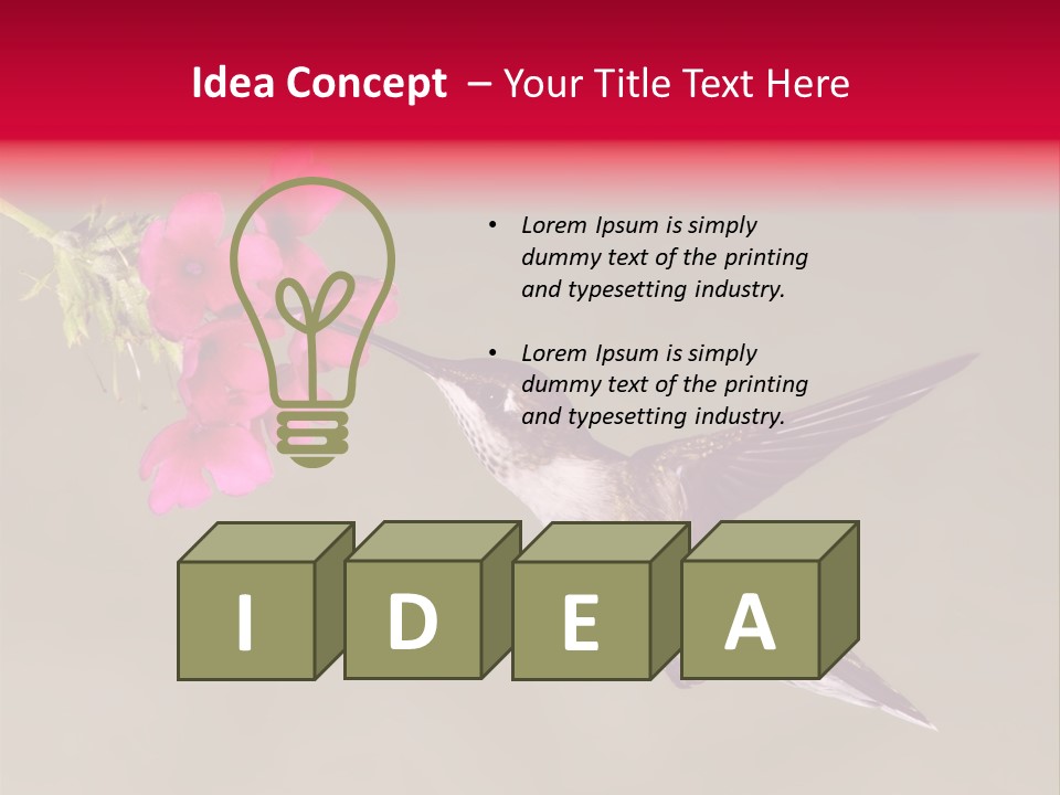 Fauna Hover Ruby PowerPoint Template