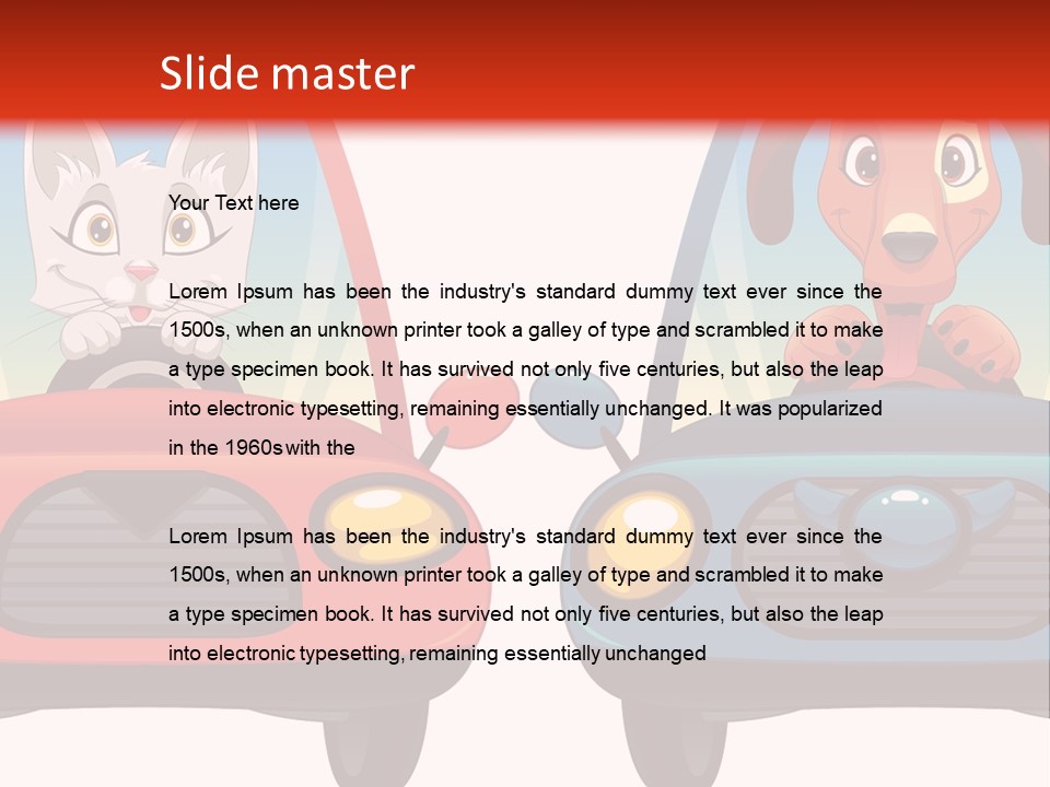 Cartoon Cute Baby PowerPoint Template