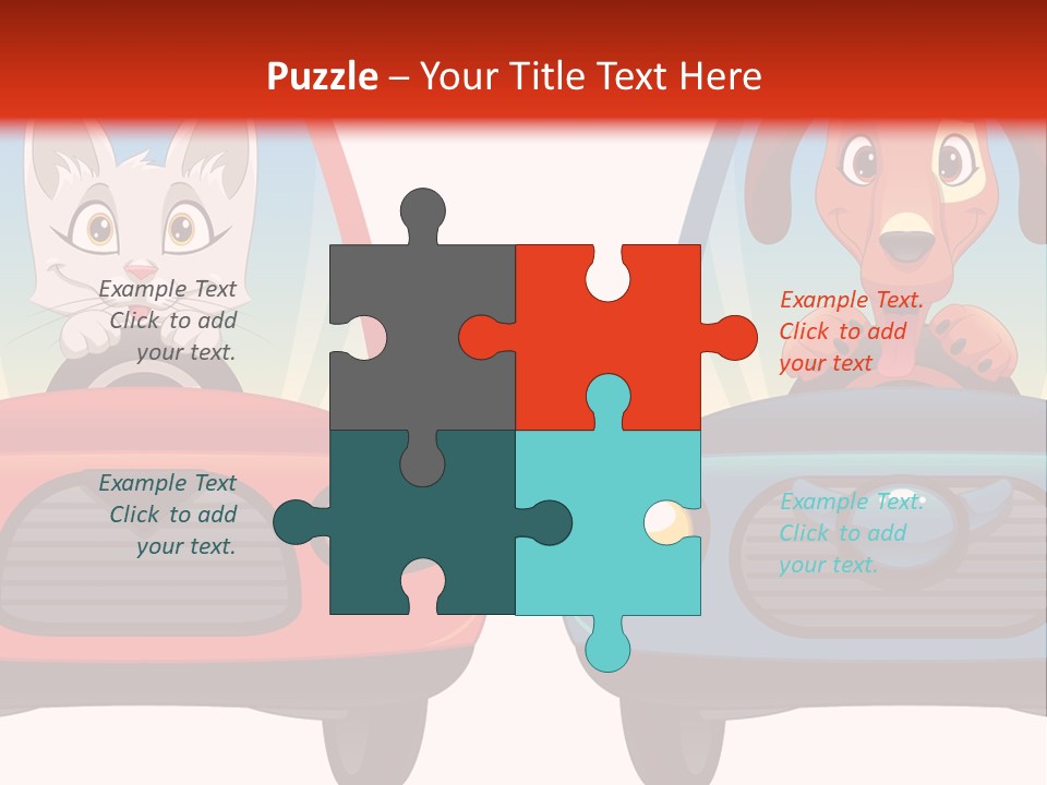 Cartoon Cute Baby PowerPoint Template