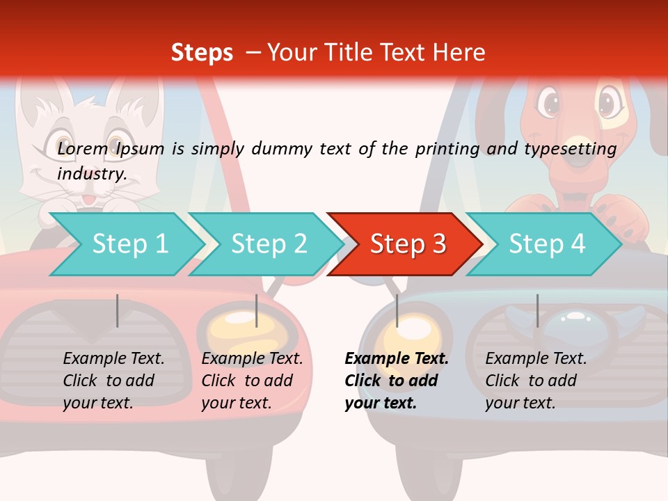 Cartoon Cute Baby PowerPoint Template