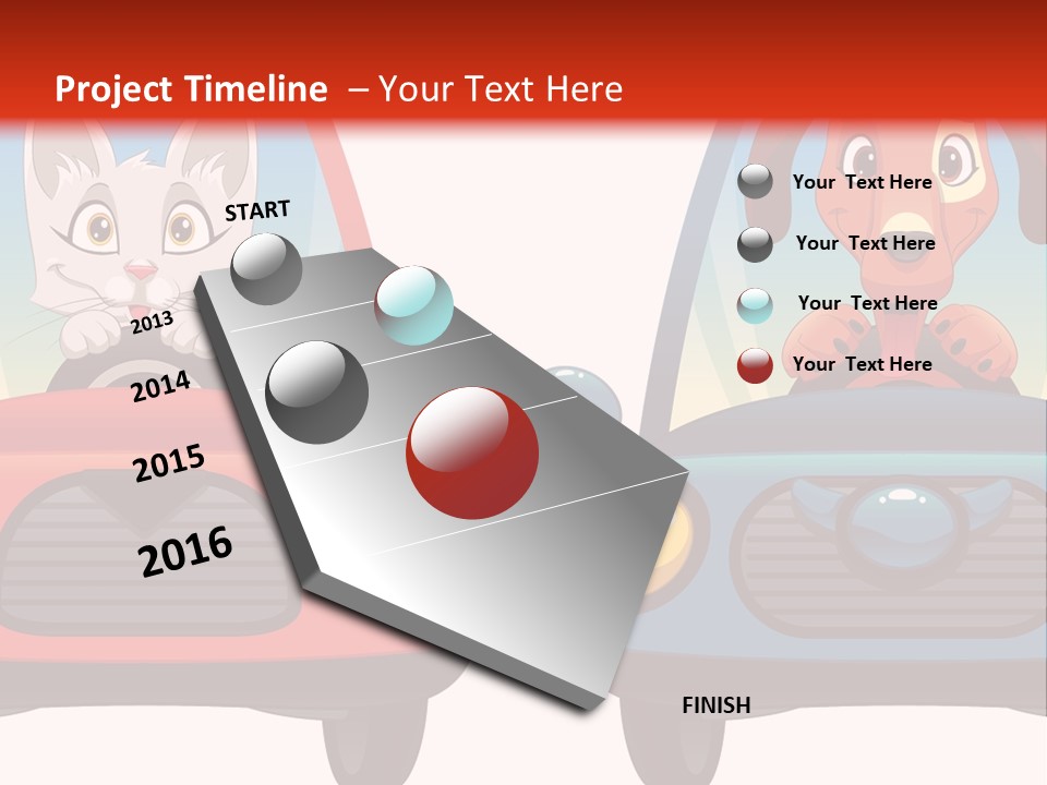 Cartoon Cute Baby PowerPoint Template