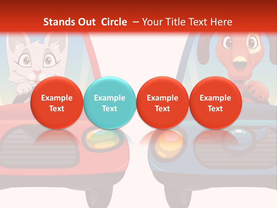 Cartoon Cute Baby PowerPoint Template