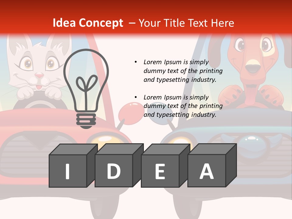 Cartoon Cute Baby PowerPoint Template