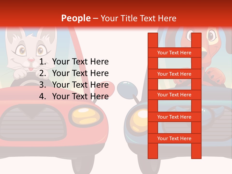 Cartoon Cute Baby PowerPoint Template