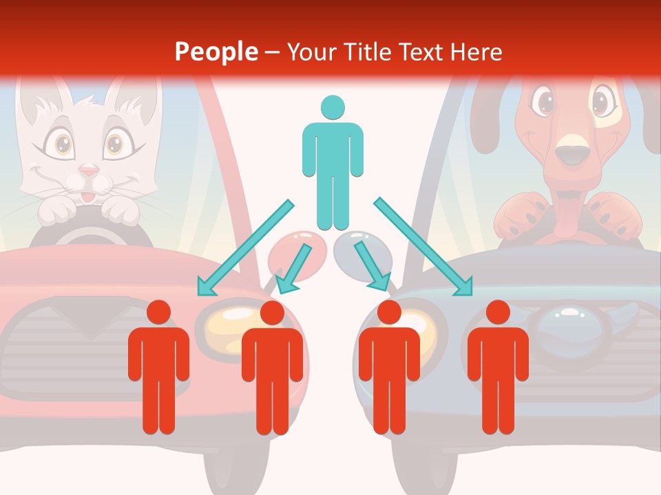 Cartoon Cute Baby PowerPoint Template