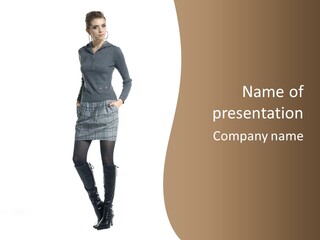 Only Fashion Blond PowerPoint Template