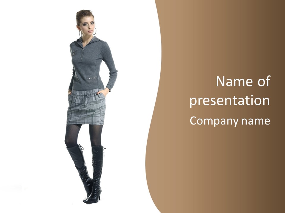 Only Fashion Blond PowerPoint Template
