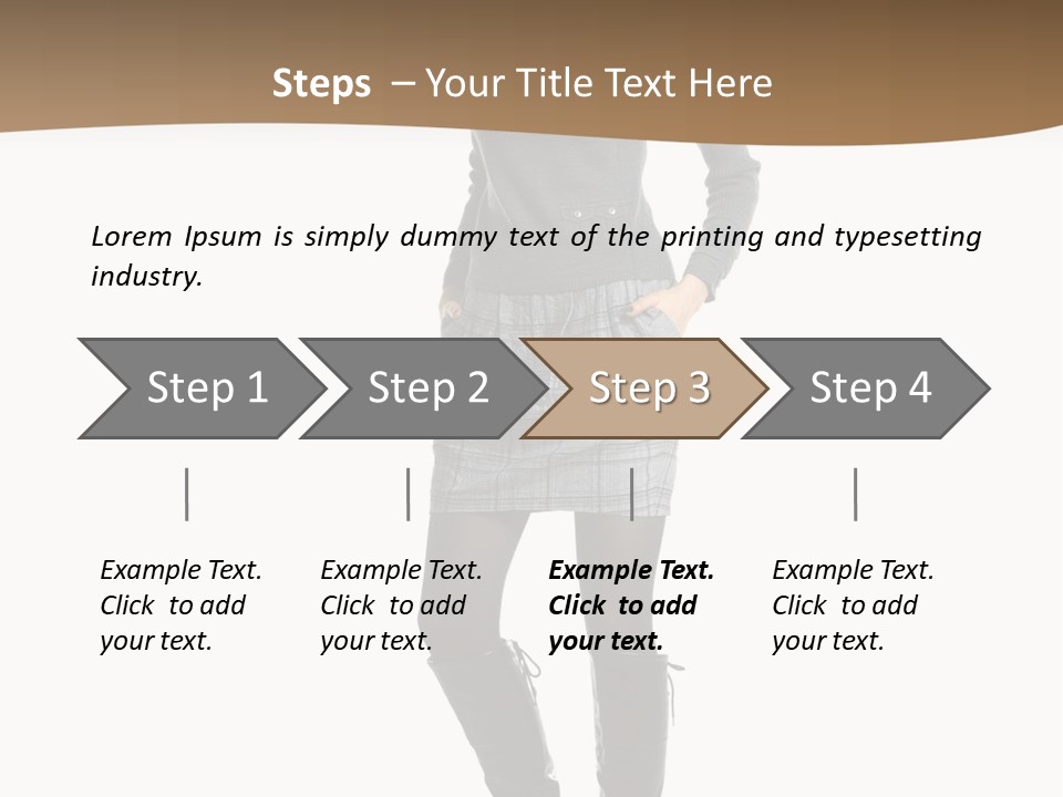 Only Fashion Blond PowerPoint Template