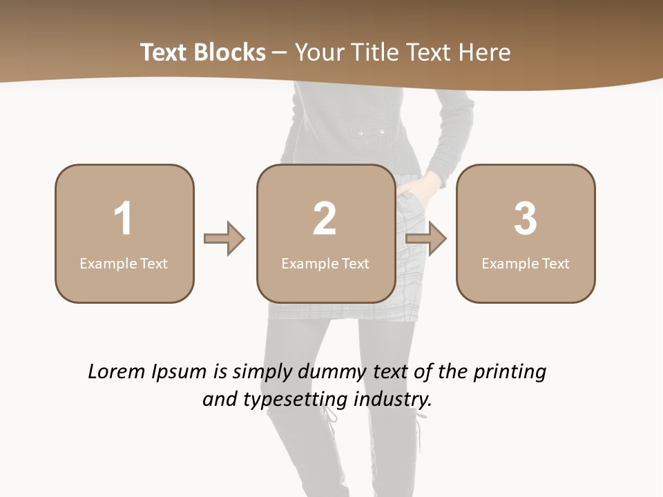 Only Fashion Blond PowerPoint Template