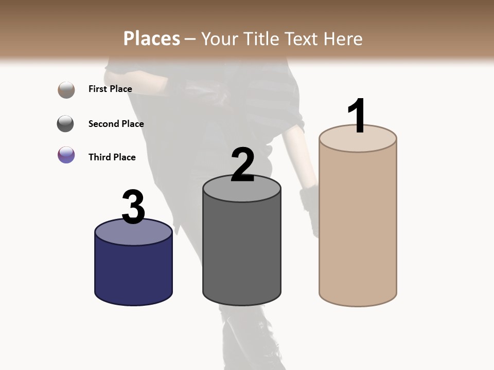 Cheerful Scarf Young PowerPoint Template