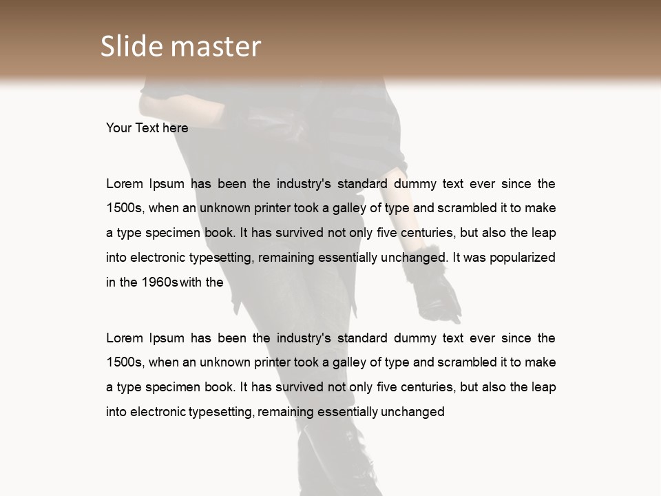 Cheerful Scarf Young PowerPoint Template