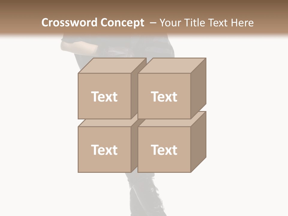 Cheerful Scarf Young PowerPoint Template