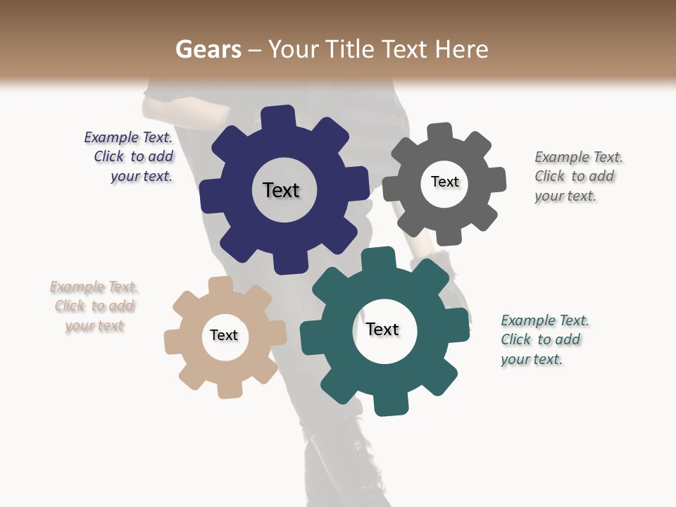 Cheerful Scarf Young PowerPoint Template