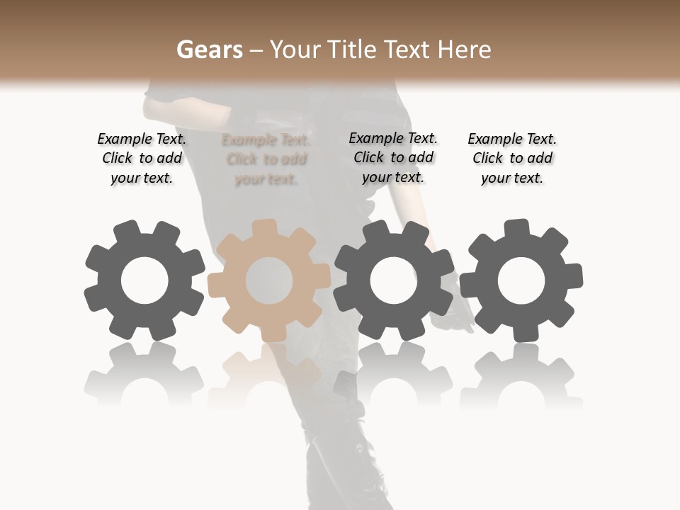 Cheerful Scarf Young PowerPoint Template