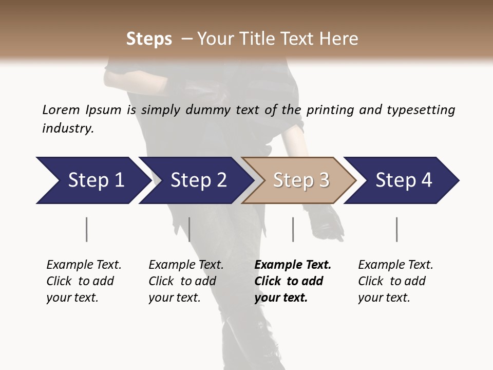 Cheerful Scarf Young PowerPoint Template