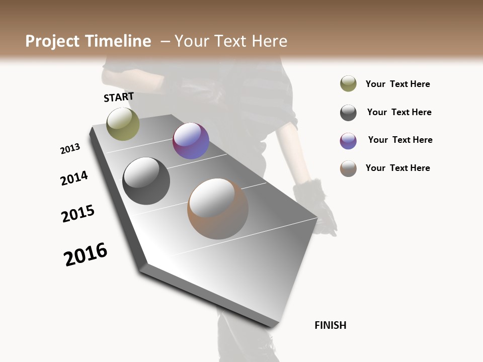 Cheerful Scarf Young PowerPoint Template