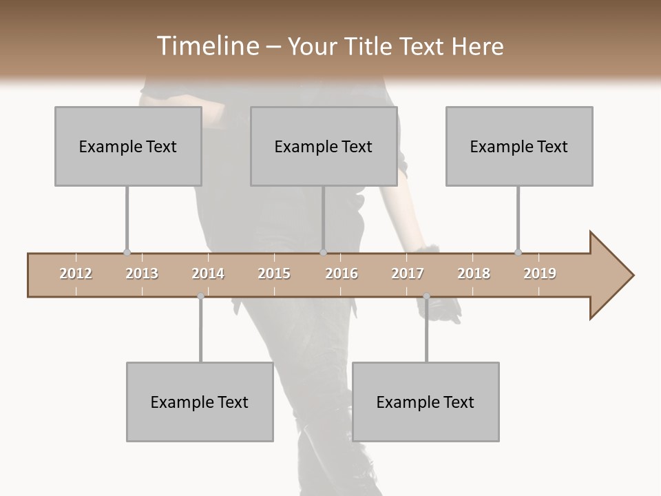 Cheerful Scarf Young PowerPoint Template