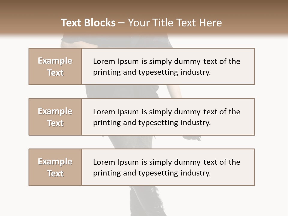 Cheerful Scarf Young PowerPoint Template