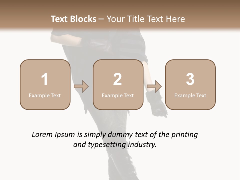 Cheerful Scarf Young PowerPoint Template