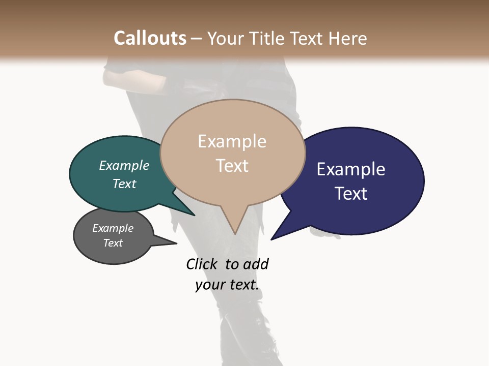 Cheerful Scarf Young PowerPoint Template