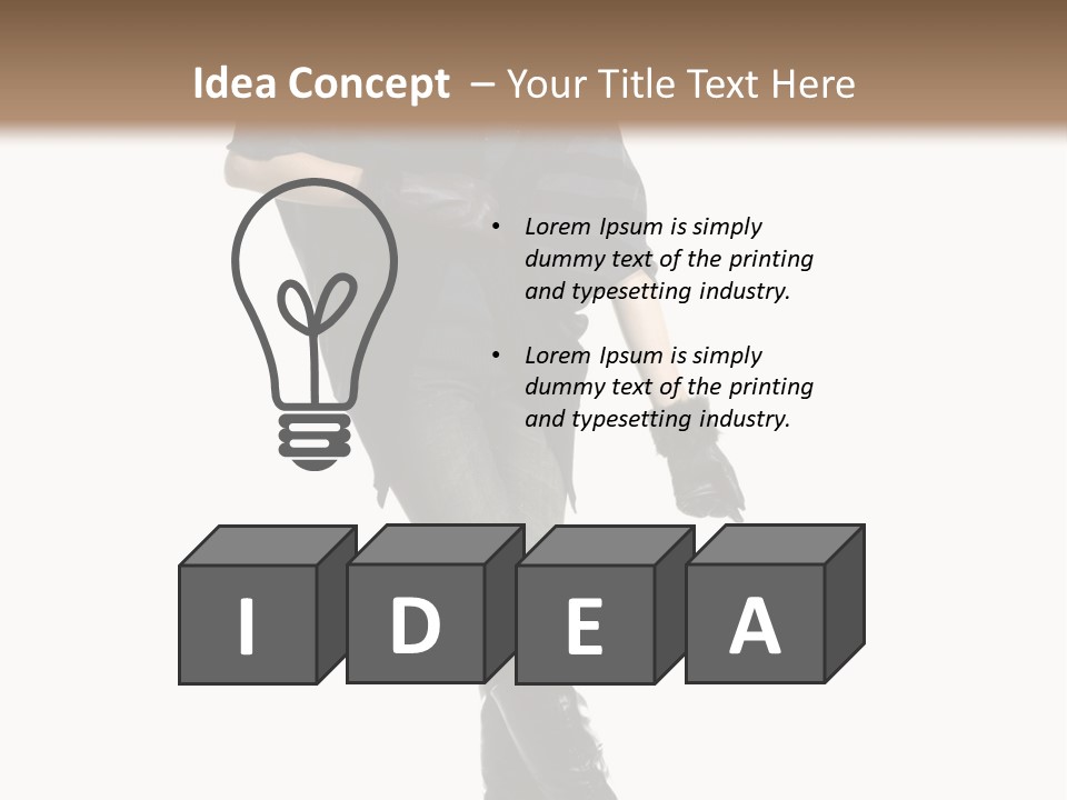 Cheerful Scarf Young PowerPoint Template