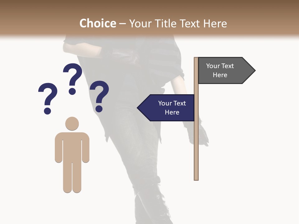 Cheerful Scarf Young PowerPoint Template