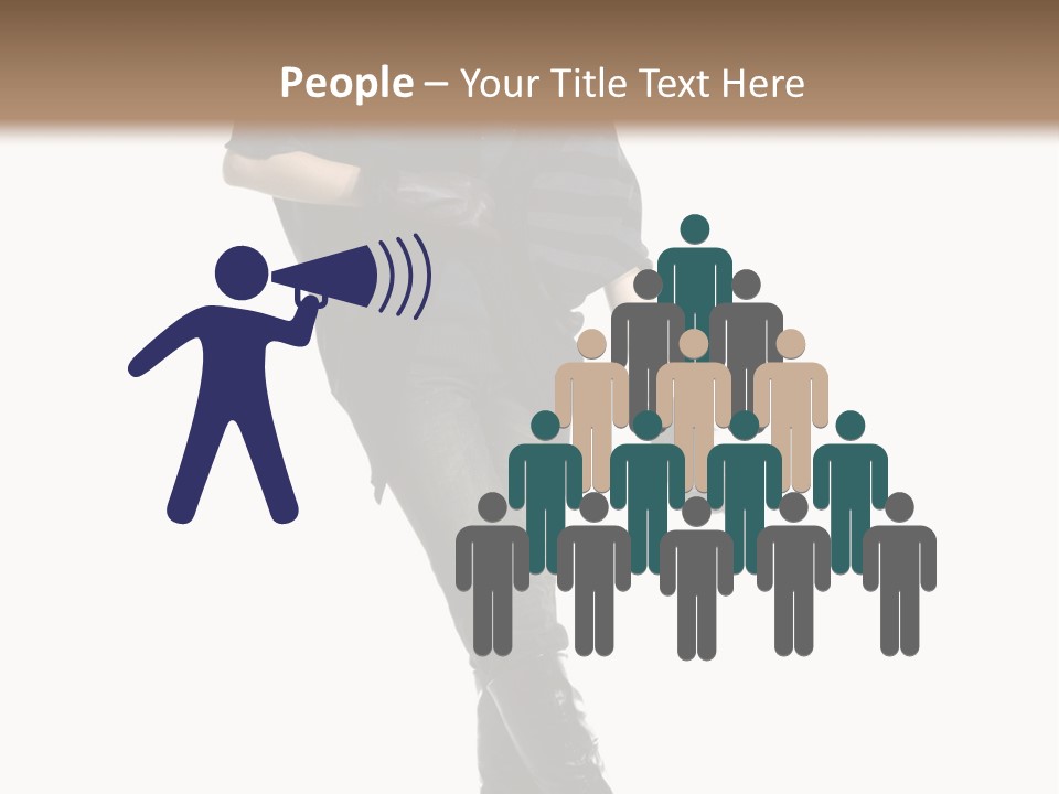 Cheerful Scarf Young PowerPoint Template