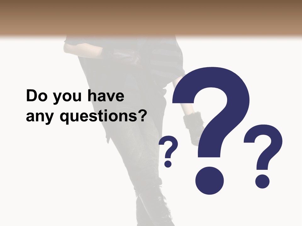 Cheerful Scarf Young PowerPoint Template