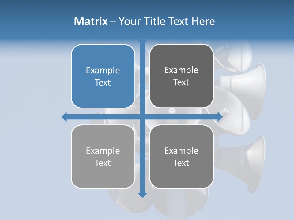 A Bunch Of Loud Phones On Top Of A Pole PowerPoint Template