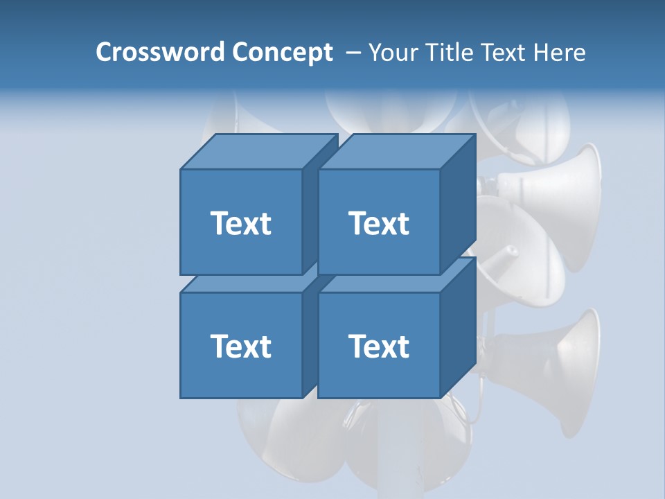 A Bunch Of Loud Phones On Top Of A Pole PowerPoint Template