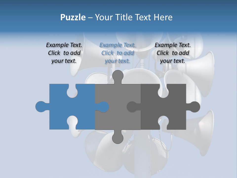 A Bunch Of Loud Phones On Top Of A Pole PowerPoint Template