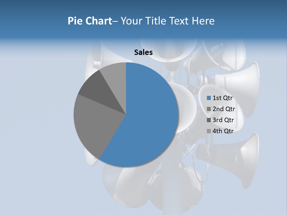 A Bunch Of Loud Phones On Top Of A Pole PowerPoint Template