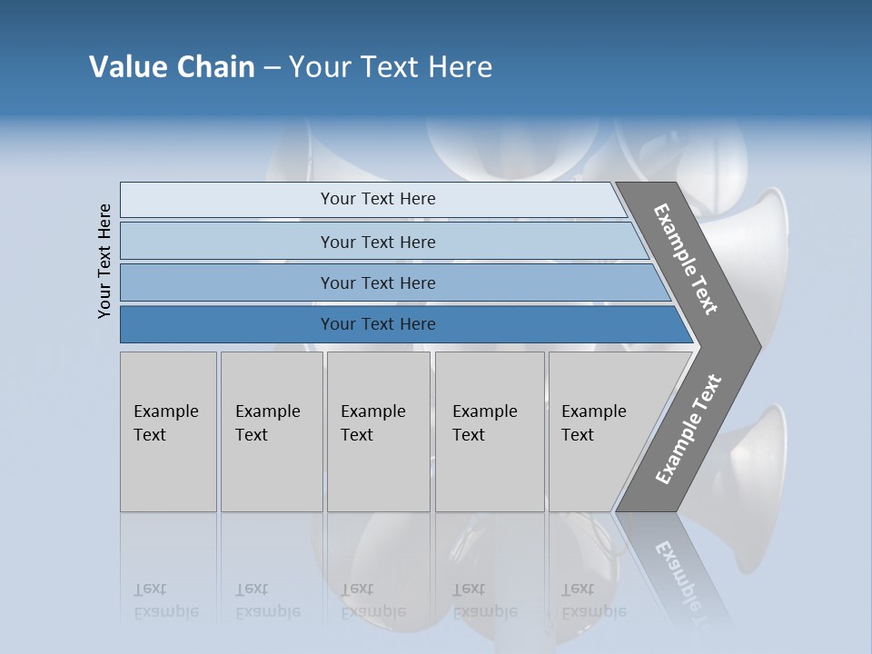 A Bunch Of Loud Phones On Top Of A Pole PowerPoint Template