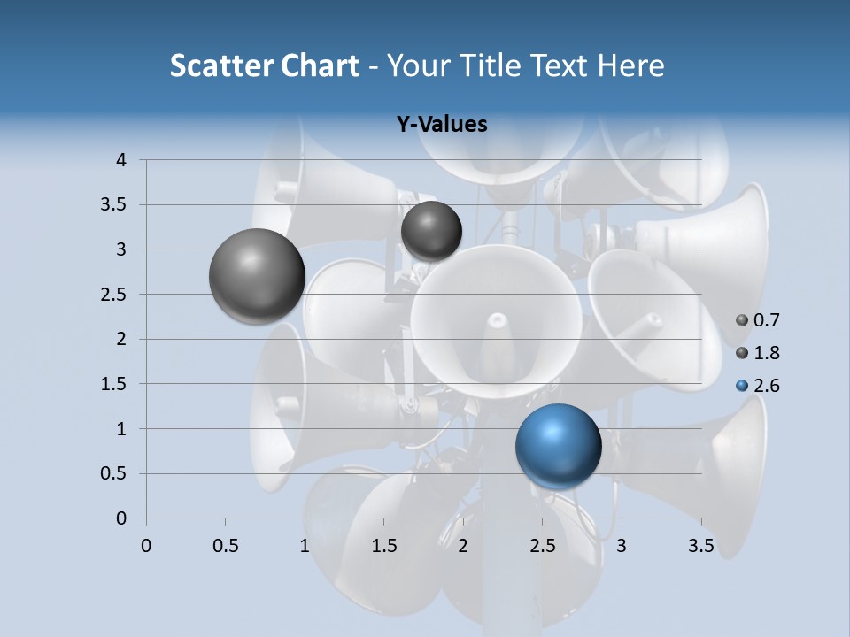 A Bunch Of Loud Phones On Top Of A Pole PowerPoint Template