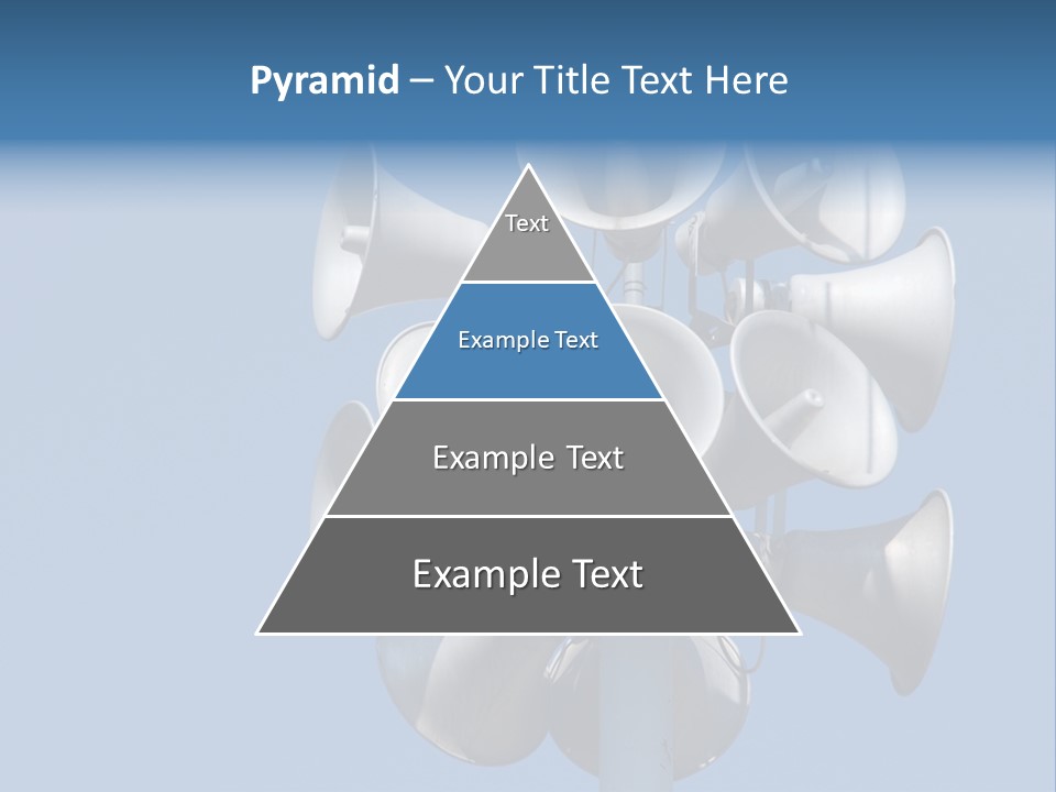A Bunch Of Loud Phones On Top Of A Pole PowerPoint Template