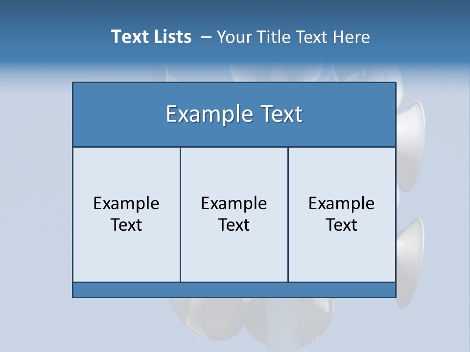 A Bunch Of Loud Phones On Top Of A Pole PowerPoint Template