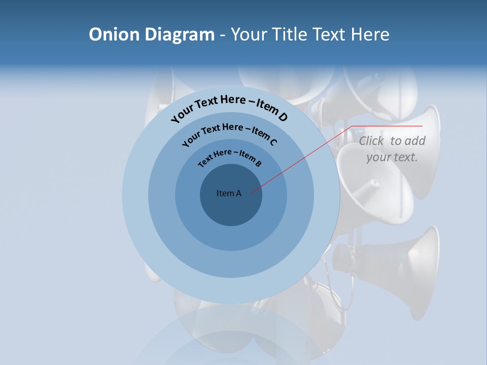 A Bunch Of Loud Phones On Top Of A Pole PowerPoint Template